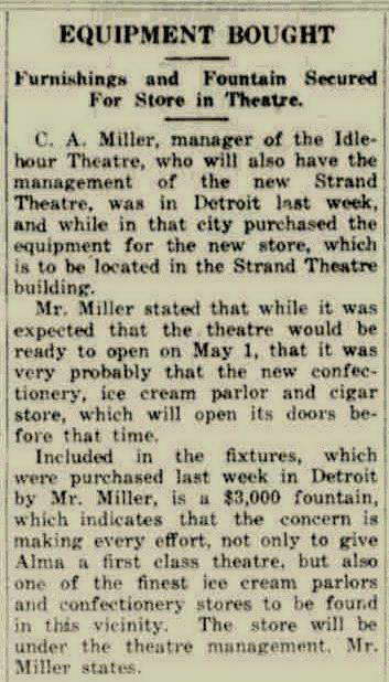 Idlehour - March 11 1920 New Equipment (newer photo)